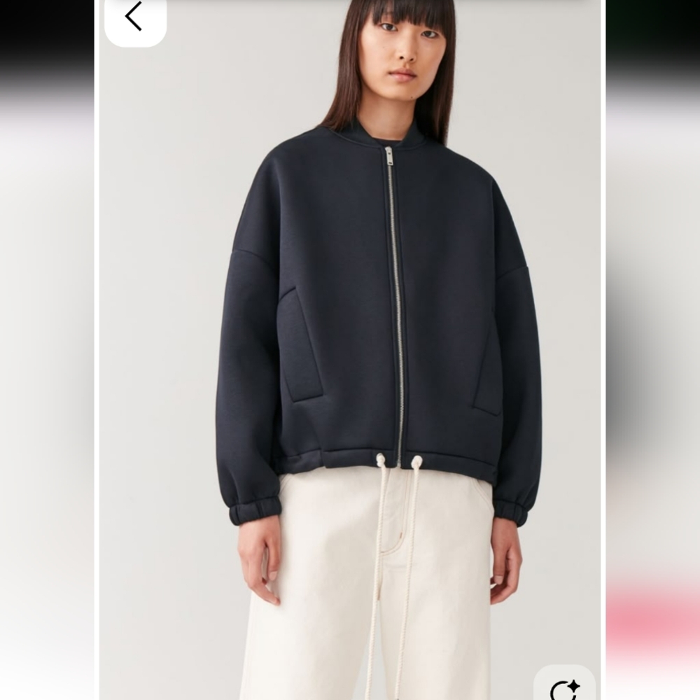 COS Black Bomber Jacket